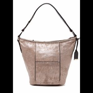 Cole Haan
Crosby Gunsmoke Metallic Bucket Bag